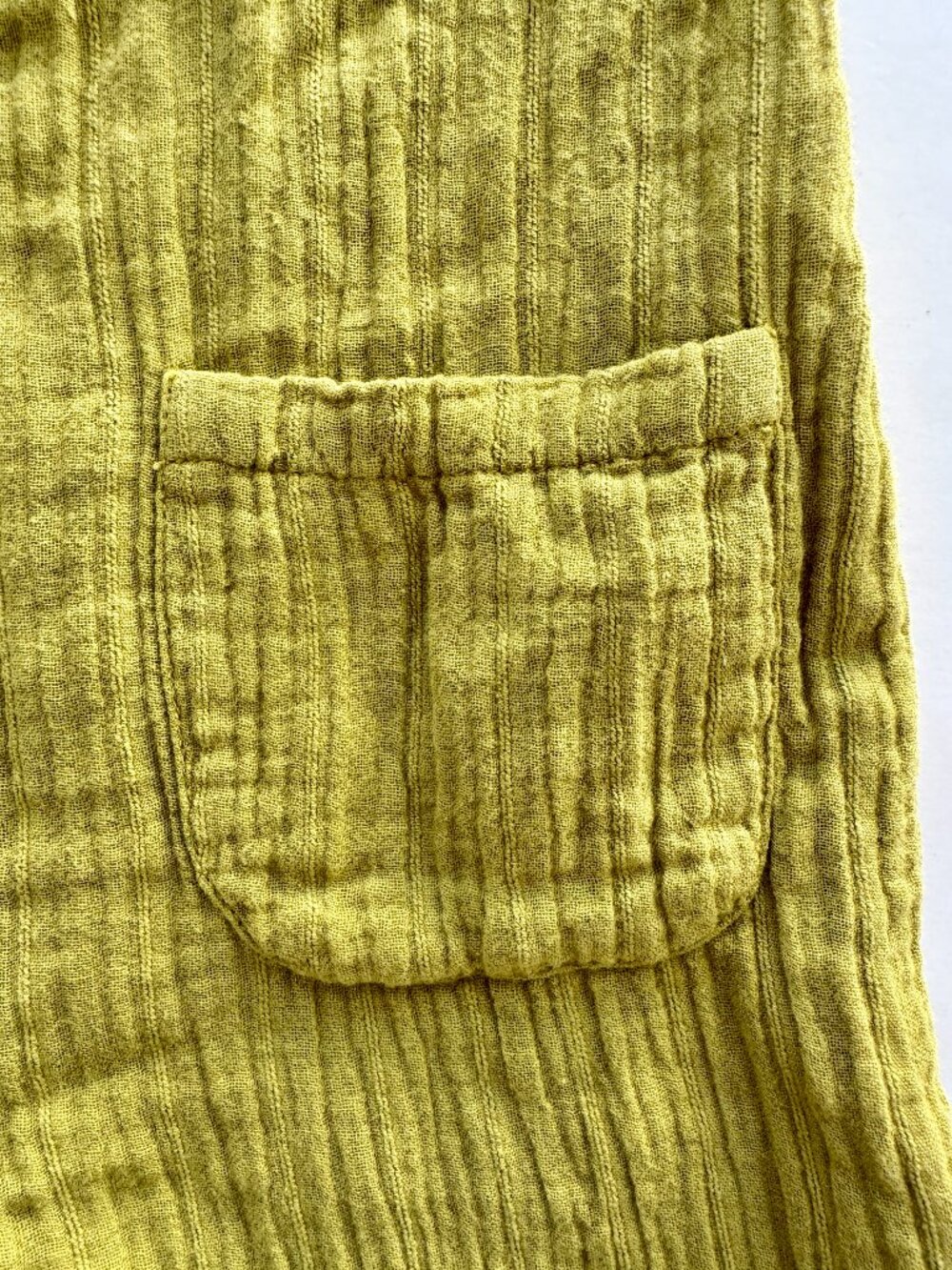 Zara Kids Chartreuse Gauze Romper Sz 3-4 Playsuit - Picture 4 of 9